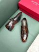 Ferragamo Man Black and brown Calfskin Business Leather Shoes 0428121 (3)_th.jpg